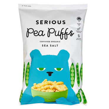 Serious Pea Puffs Sea Salt Organic 100g